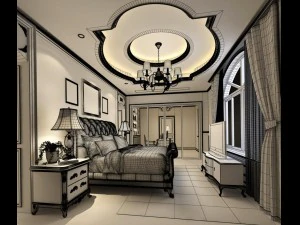 bedroom - chinese style -9407 3D Model