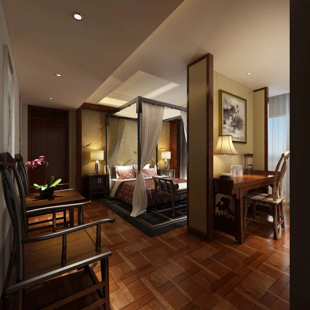 bedroom - chinese style -9412 3D Model .c4d .max .obj .3ds .fbx .stl .blend 