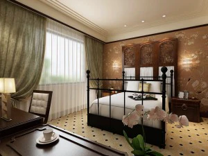 dormitorio - estilo chino -9413 Modelo 3D