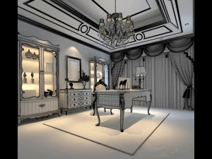 bedroom - chinese style -9420 3D Model