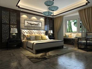 bedroom - chinese style -9421 Modello 3D