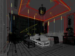 bedroom - chinese style -9424 3D Model