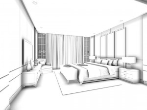 bedroom - chinese style -9427 3D Model