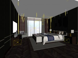 bedroom - chinese style -9427 3D Model