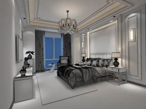 bedroom - chinese style -9428 3D Model