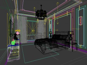 bedroom - chinese style -9428 3D Model