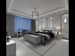 bedroom - chinese style-9430 Modelo 3D
