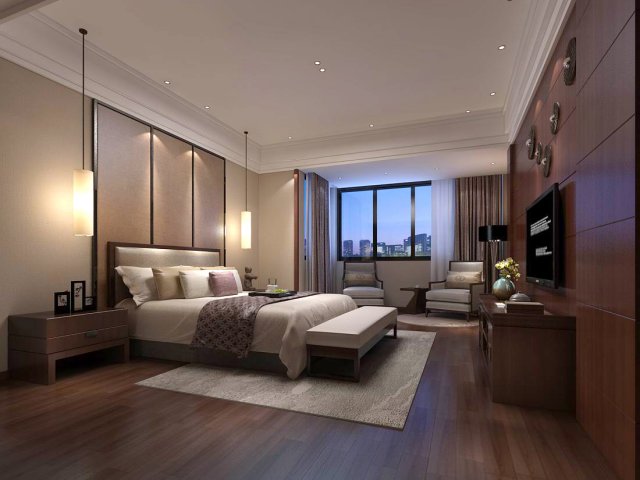 bedroom - chinese style-9431 Modelo 3D .c4d .max .obj .3ds .fbx .stl .blend 
