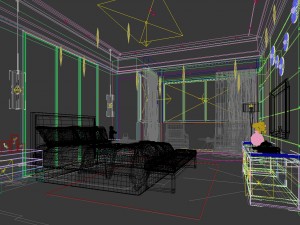 bedroom - chinese style-9431 Modelo 3D