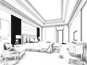 bedroom - chinese style -9437 3D Model