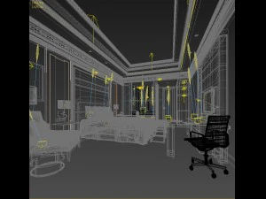 bedroom - chinese style -9437 3D Model