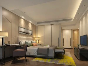 침실 - 중국 스타일 -9438 3D 모델