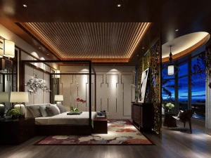 dormitorio - estilo chino -9440 Modelo 3D