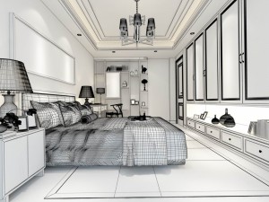 bedroom - chinese style -9441 3D Model