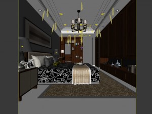 bedroom - chinese style -9441 3D Model