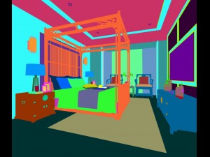 bedroom - chinese style -9442 Model 3D