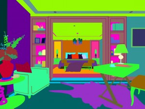 family - office - study room -01 Modèle 3D
