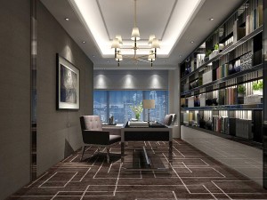 family - office - study room -03 3D 모델