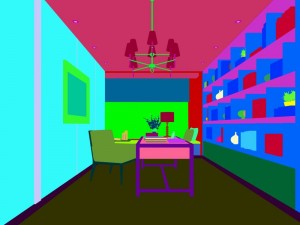 family - office - study room -03 3D-Modell