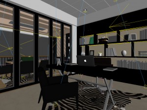 family - office - study room -04 3D Модель
