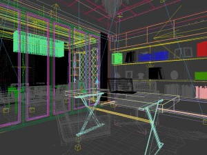 family - office - study room -04 3D Model