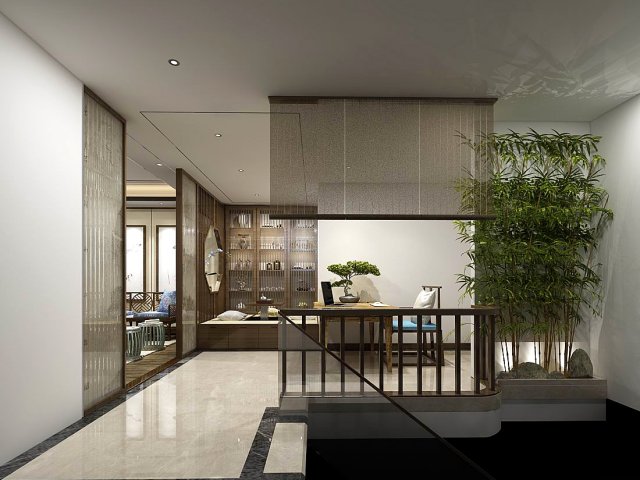 family - office - study room -05 Modelo 3D .c4d .max .obj .3ds .fbx .stl .blend 
