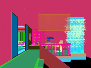 family - office - study room -05 Modelo 3D