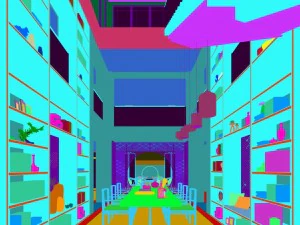 family - office - study room -06 3D Model