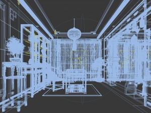 family - office - study room -07 3D Model