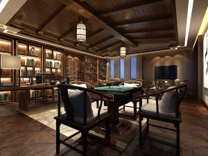 family - office - study room -013 3D मॉडल