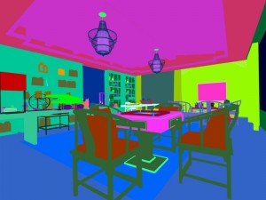 family - office - study room -013 Modello 3D
