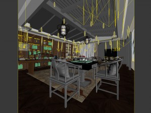 family - office - study room -013 Modello 3D