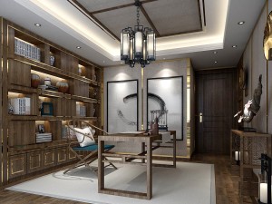 family - office - study room -015 3D मॉडल