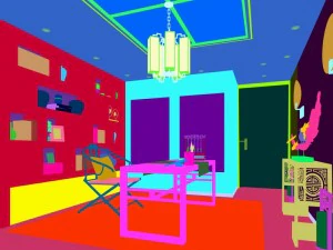 family - office - study room -015 3D Model