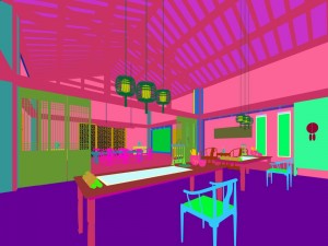 family - office - study room -016 3D 모델