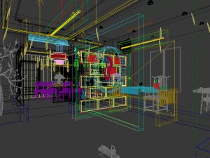family - office - study room -017 3D Model