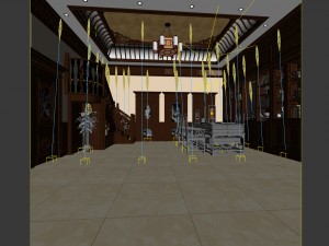 family - office - study room -018 3D Model