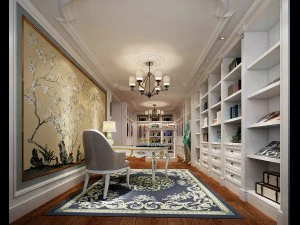 family - office - study room -019 3D Model