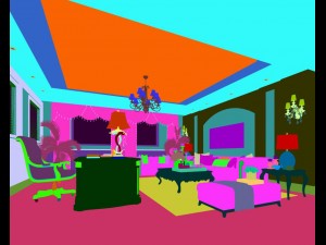 family - office - study room -021 3D Model