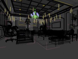 family - office - study room -021 3D Model