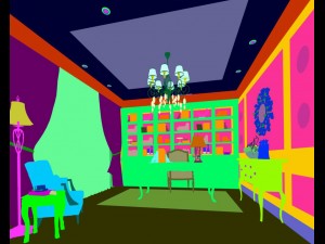 family - office - study room -022 Modelo 3D