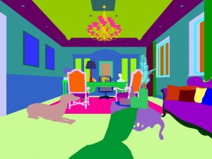 family - office - study room -023 3D 모델