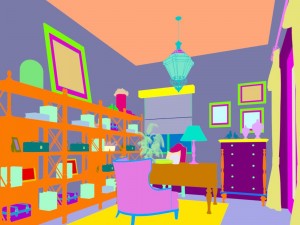 family - office - study room -026 3D Модель