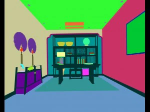 family - office - study room -028 3D Model
