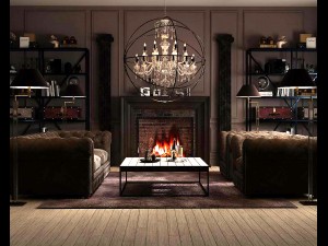 family - office - study room -029 3D Model