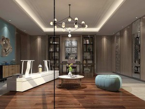 family - office - study room -030 Modelo 3D