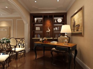 family - office - study room -035 3D-Modell