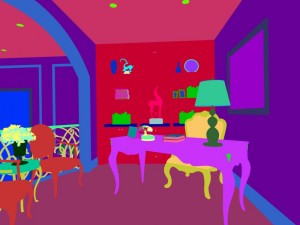 family - office - study room -035 Modello 3D