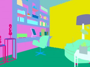 family - office - study room -036 3Dモデル