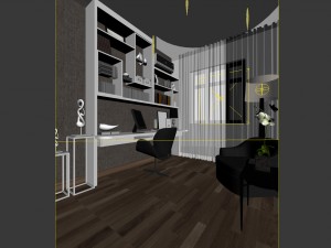 family - office - study room -036 3Dモデル